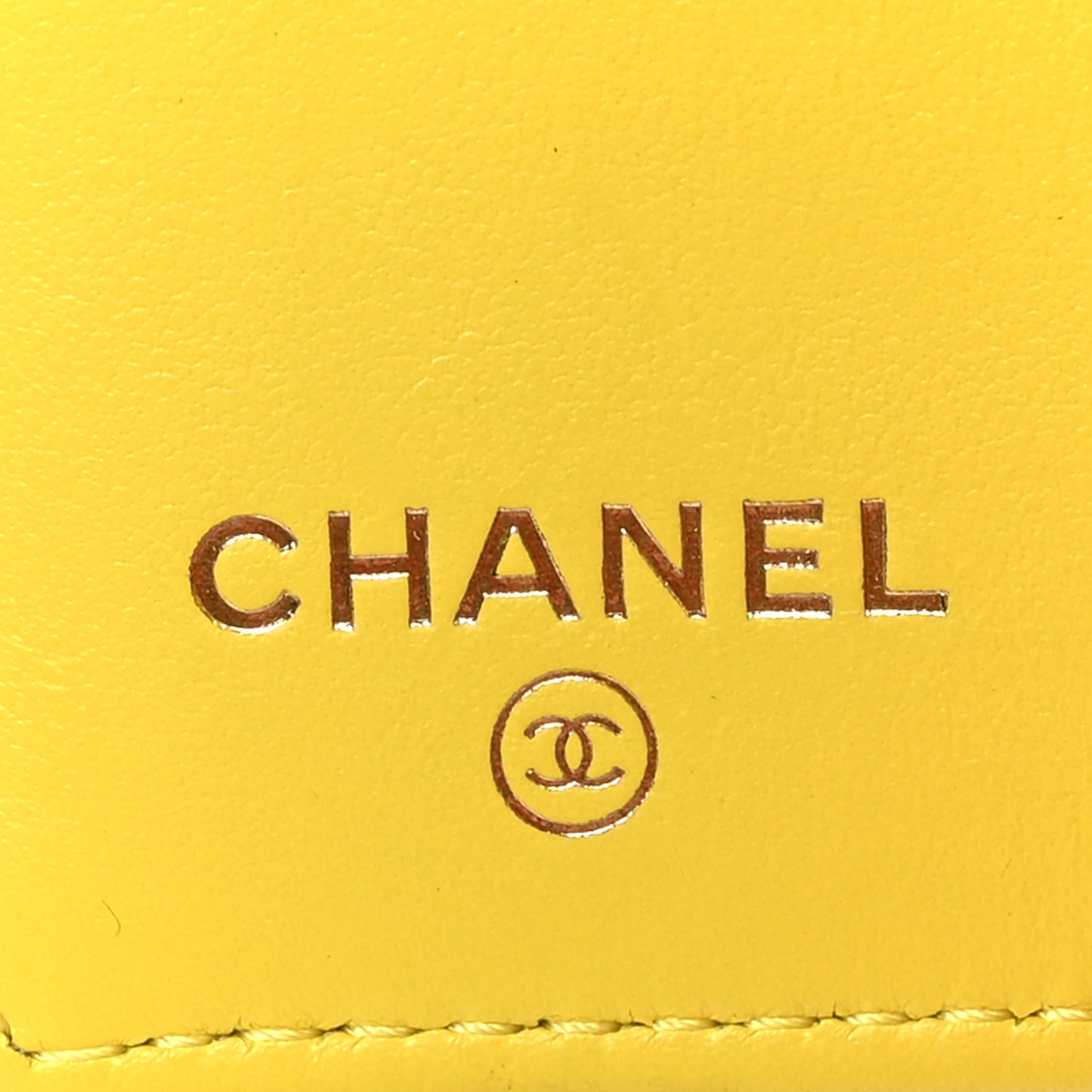 Caviar Quilted Classic 4 Key Holder Wallet Yellow