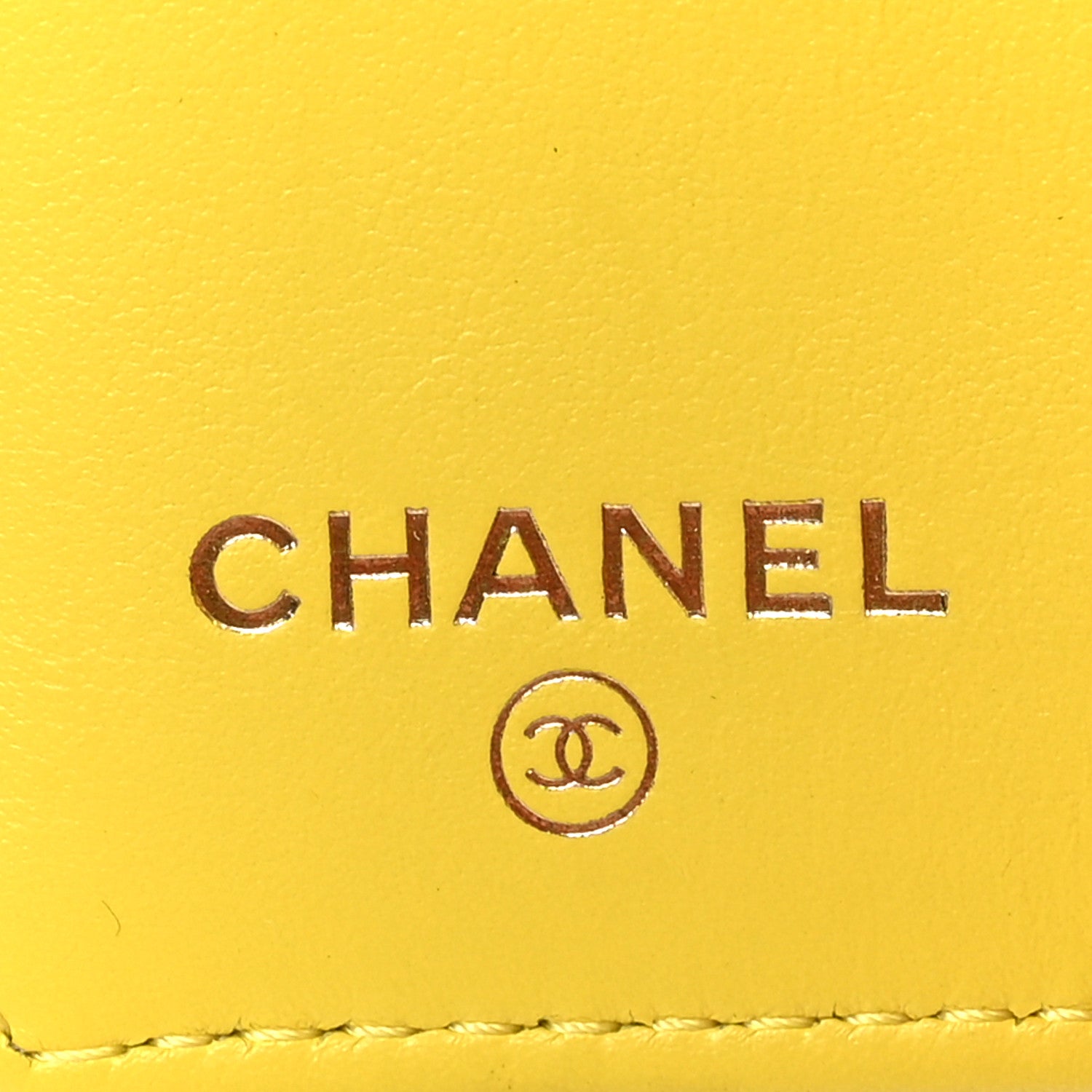 Chanel Caviar Quilted Classic 4 Key Holder Wallet Yellow 6 of 8