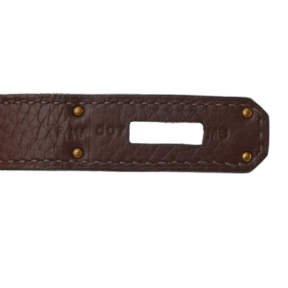 Hermes Taurillon Clemence Birkin 35 Havane 6 of 13