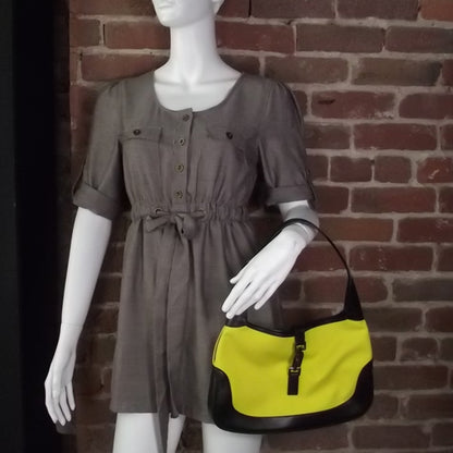 Gucci Canvas Jackie O Yellow 2 of 8