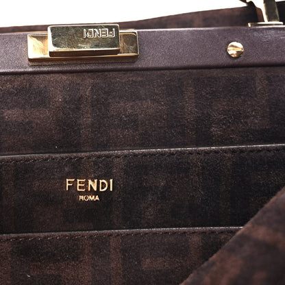 Fendi Vitello Medium Soft Peekaboo Mogano 5 of 7