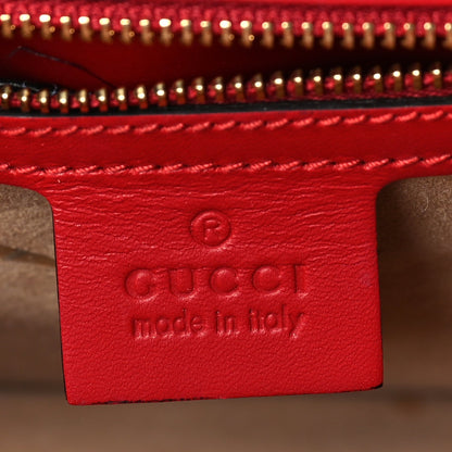Gucci Calfskin Small Sylvie Shoulder Bag  Hibiscus Red 6 of 8