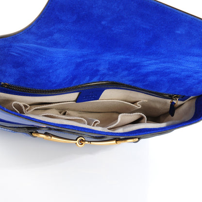 Gucci Patent Large Bright Bit Clutch Deep Zaffiro 5 of 7