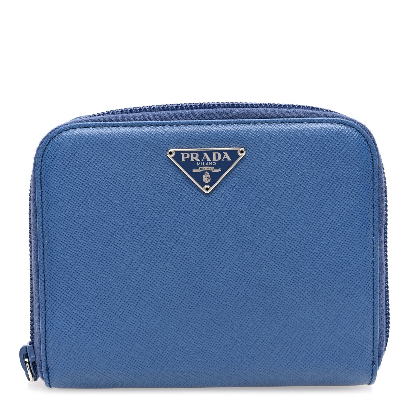 Saffiano Metal Compact Wallet Cobalto