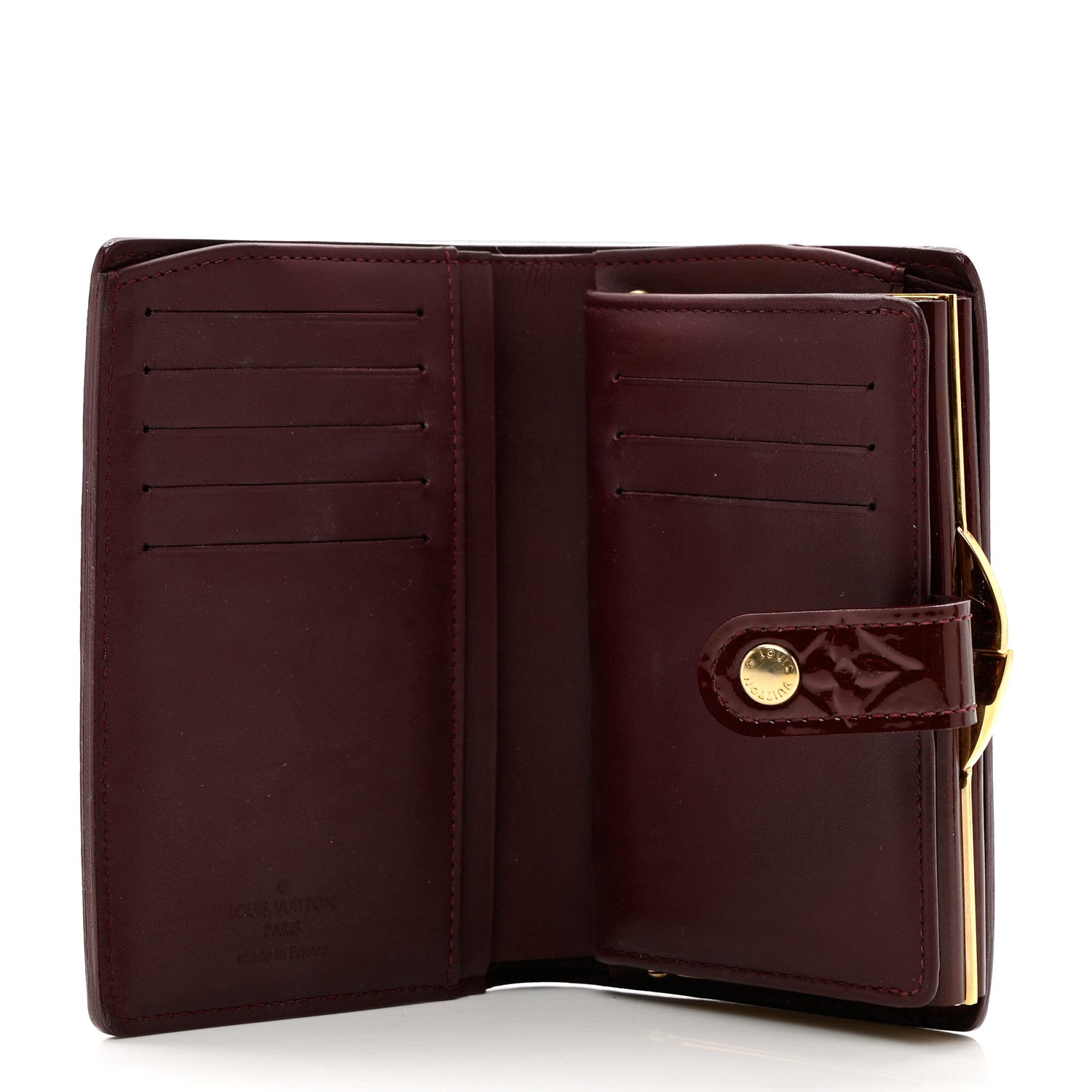 Louis Vuitton Vernis French Purse Wallet Amarante 4 of 6