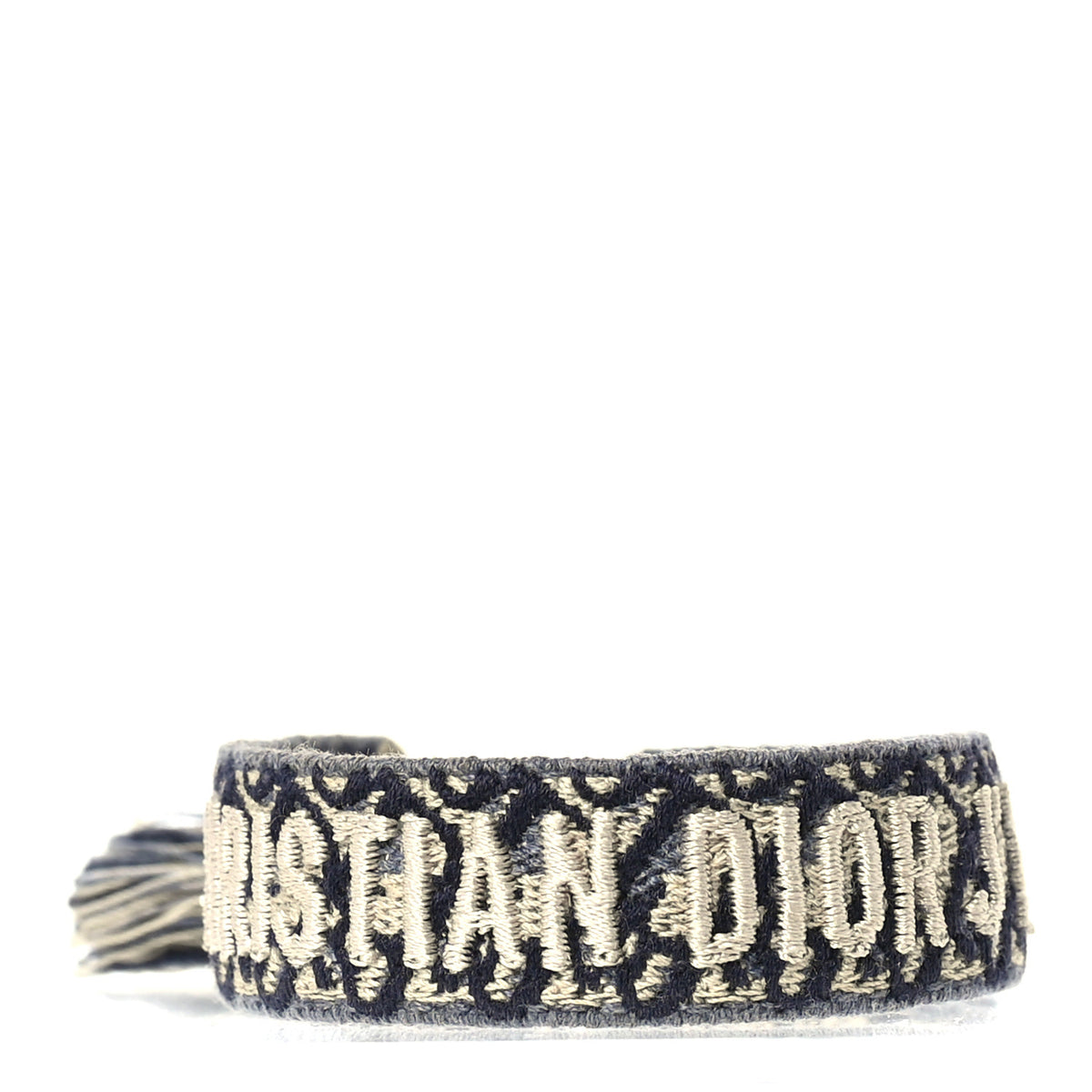 Woven Cotton J'Adior Friendship Bracelet Blue Beige