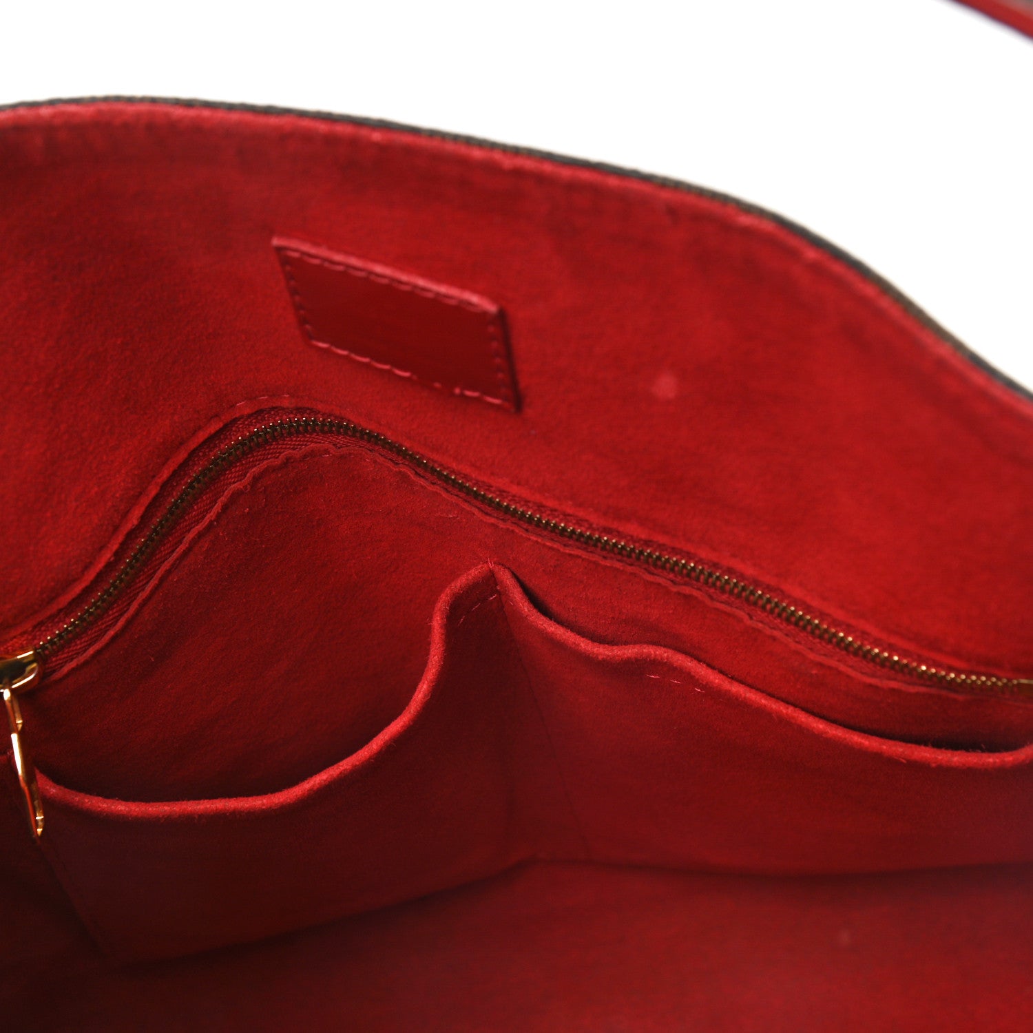 Louis Vuitton Damier Ebene Caissa Hobo Cherry 22 of 25