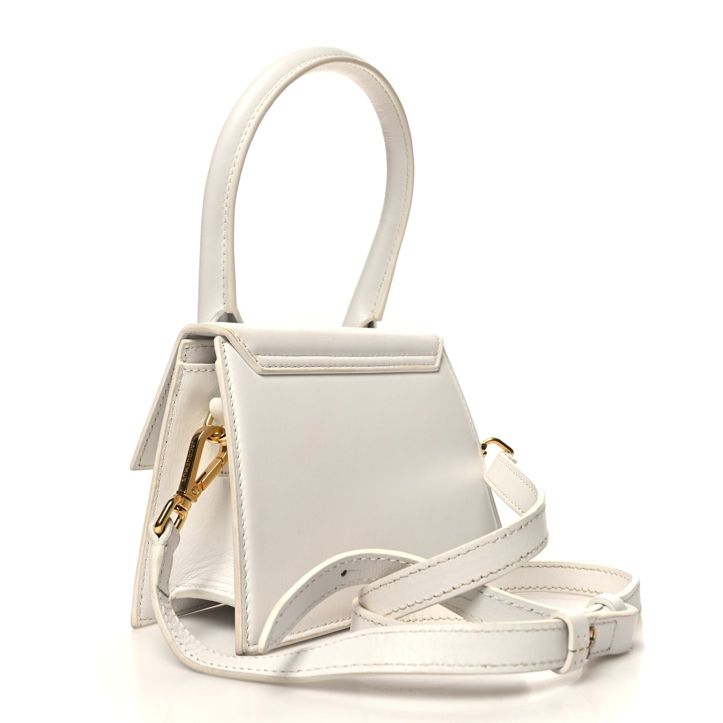 Smooth Calfskin Le Chiquito Moyen White