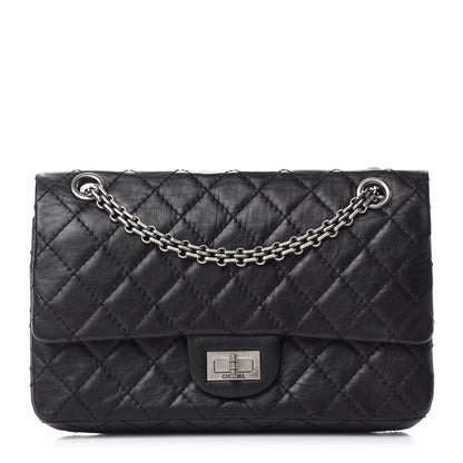 Chanel Aged Calfskin Quilted 2.55 Reissue 225 Flap Black 1 of 12