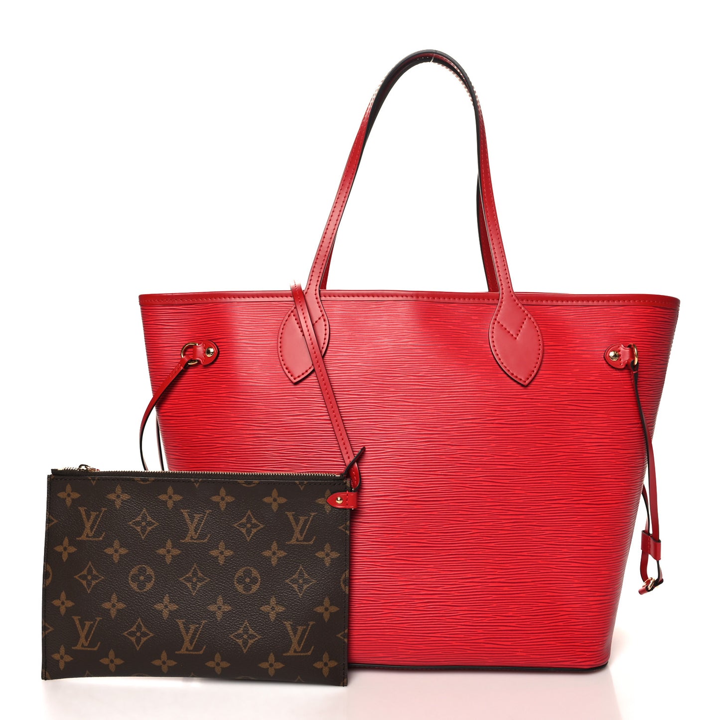 Epi Monogram Neverfull MM Castillan Red