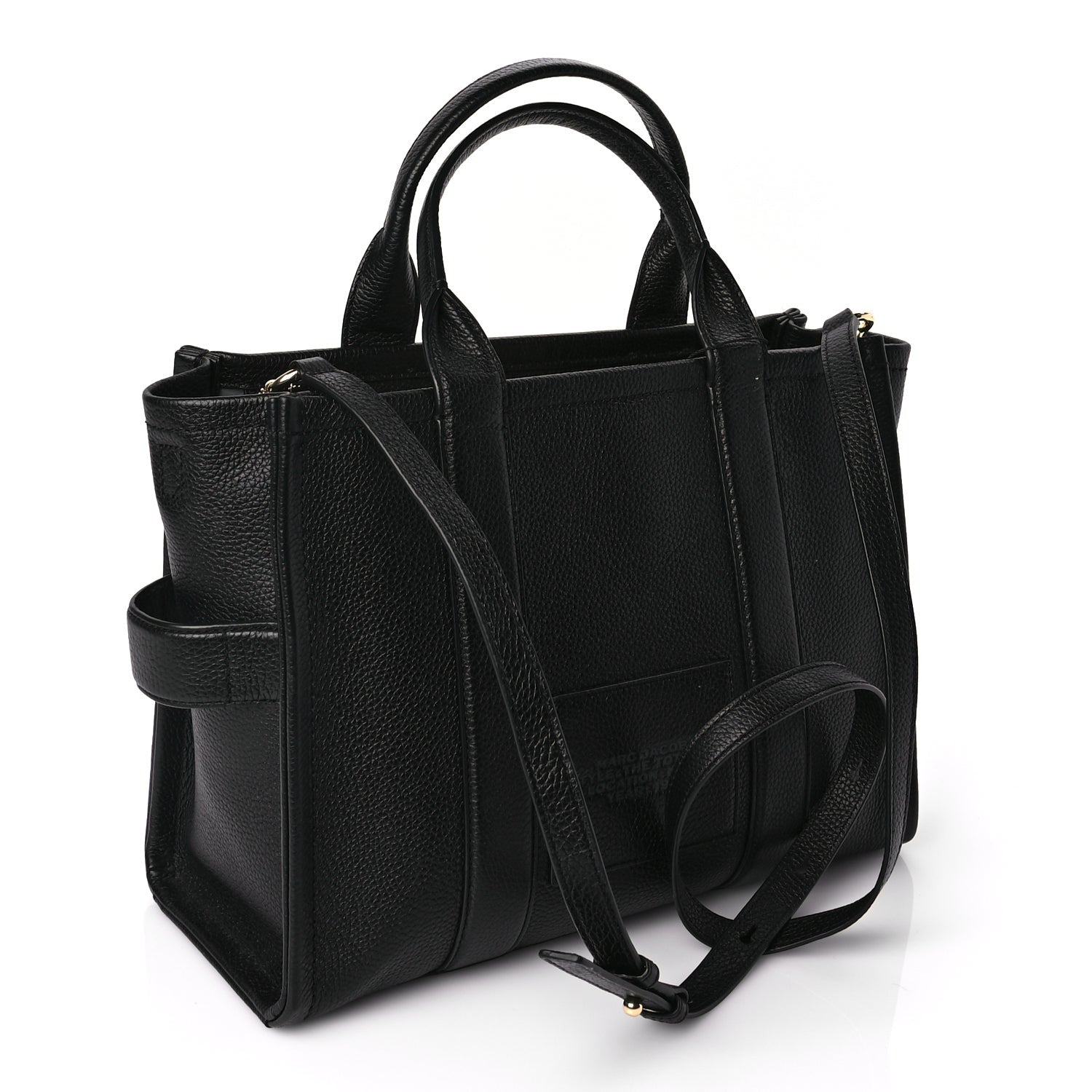 Marc Jacobs Grained Calfskin Medium The Tote Bag Black 2 of 8