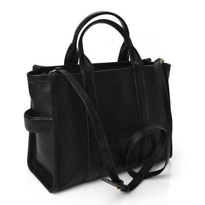 Marc Jacobs Grained Calfskin Medium The Tote Bag Black 2 of 8