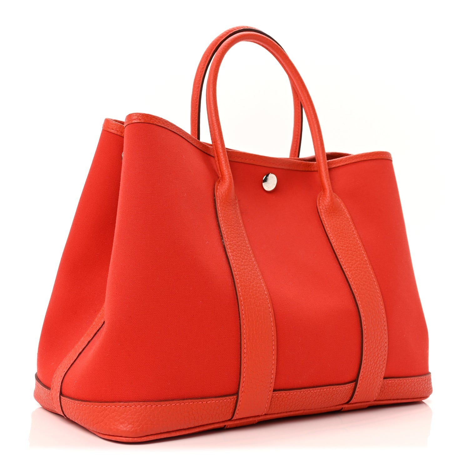 Hermes Toile Officier Negonda Garden Party 30 TPM Rouge Tomate Capucine 2 of 8