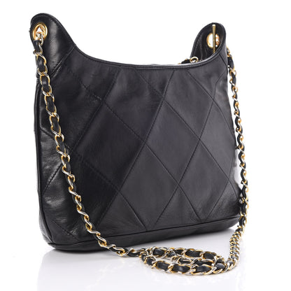 Chanel Lambskin Quilted Tassel Shoulder Bag Black 3 of 9