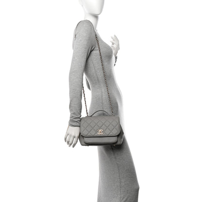 Chanel Caviar Quilted Medium Business Affinity Flap Grey 2 of 11