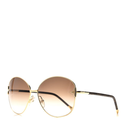 Louis Vuitton Monogram Viola Round Sunglasses Z0464U Brown 1 of 8