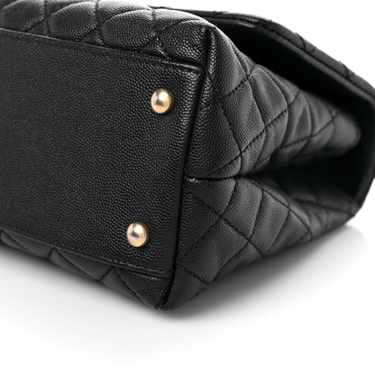 Chanel Caviar Quilted Small Coco Handle Flap Black 9 of 11