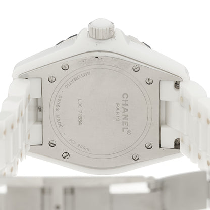Chanel Stainless Steel Ceramic 38mm J12 Automatic Watch White 4 of 5