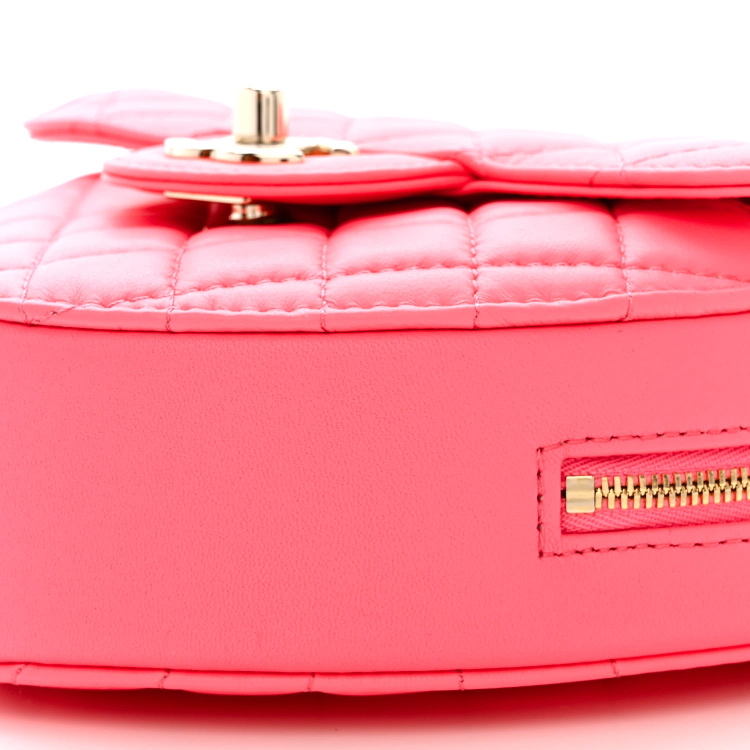 Chanel Lambskin Quilted CC In Love Heart Bag Pink 10 of 12