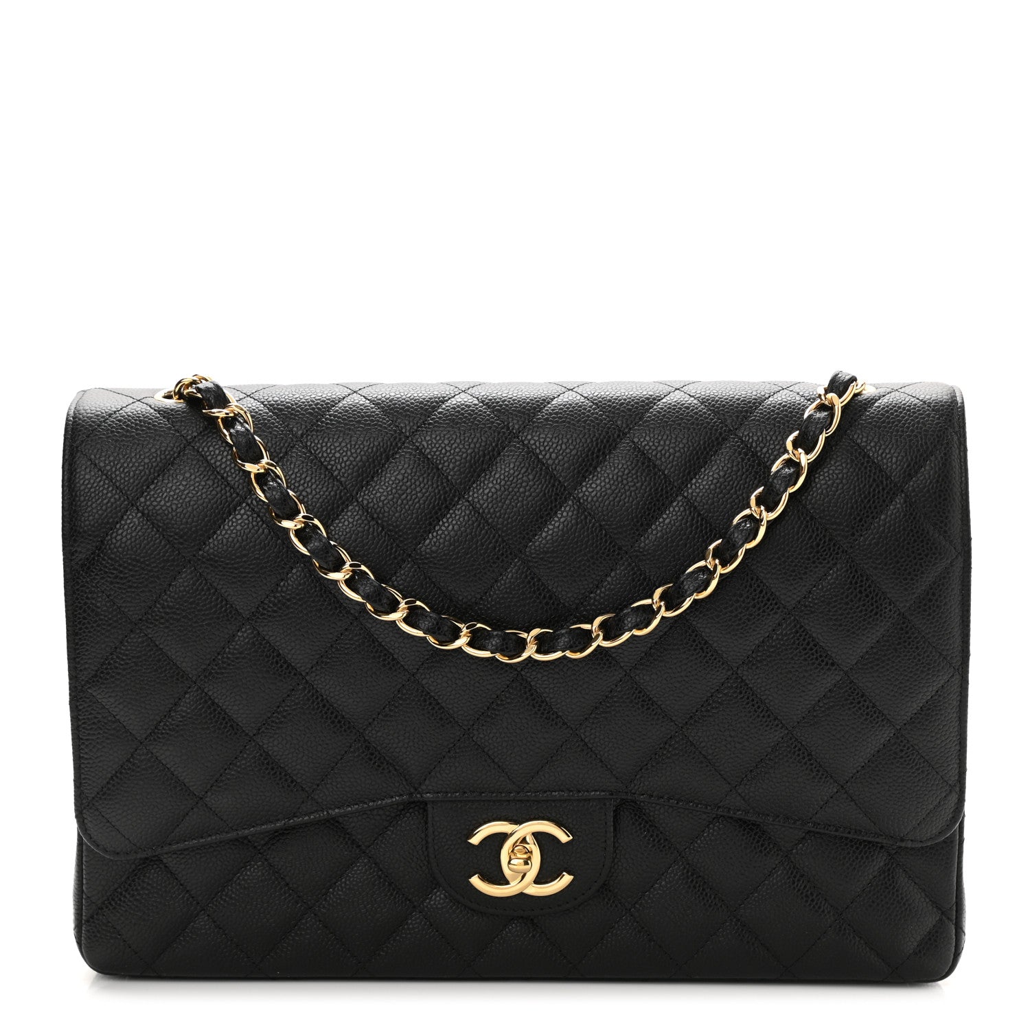 Chanel Caviar Quilted Maxi Double Flap Black 1 of 11