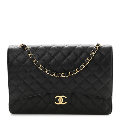 Chanel Caviar Quilted Maxi Double Flap Black 1 of 11