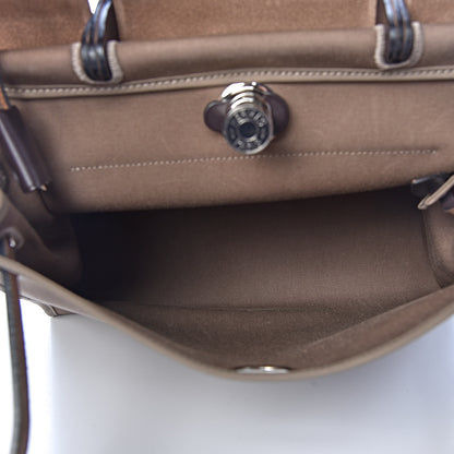 Hermes Vache Hunter Toile Herbag Zip 31 PM Etoupe Ebene 5 of 11