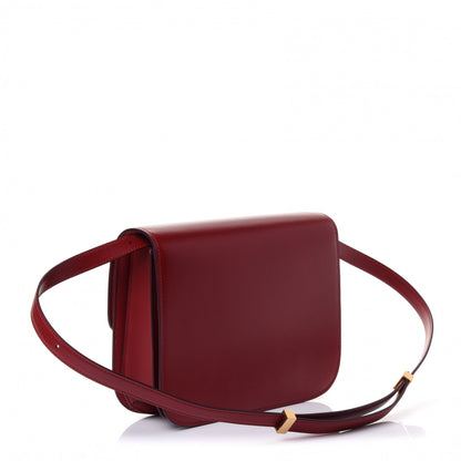Celine Box Calfskin Medium Classic Box Flap Bag Red 2 of 4