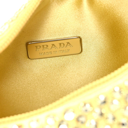 Prada Satin Crystal Mini Re-Edition 2000 Bag Ananas 6 of 7
