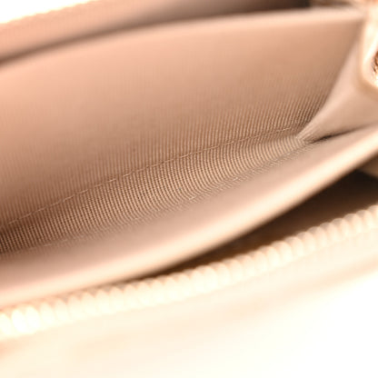 Chanel Metallic Lambskin Quilted Chanel 19 Zip Around Coin Purse Wallet Gold 9 of 13