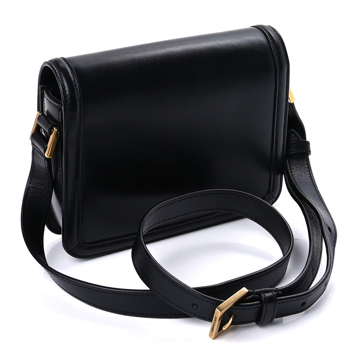 Smooth Calfskin Small Solferino Satchel Black