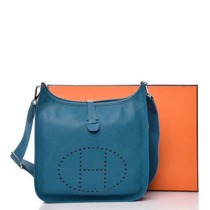 Hermes Epsom Evelyne III PM Bleu de Galice 8 of 8