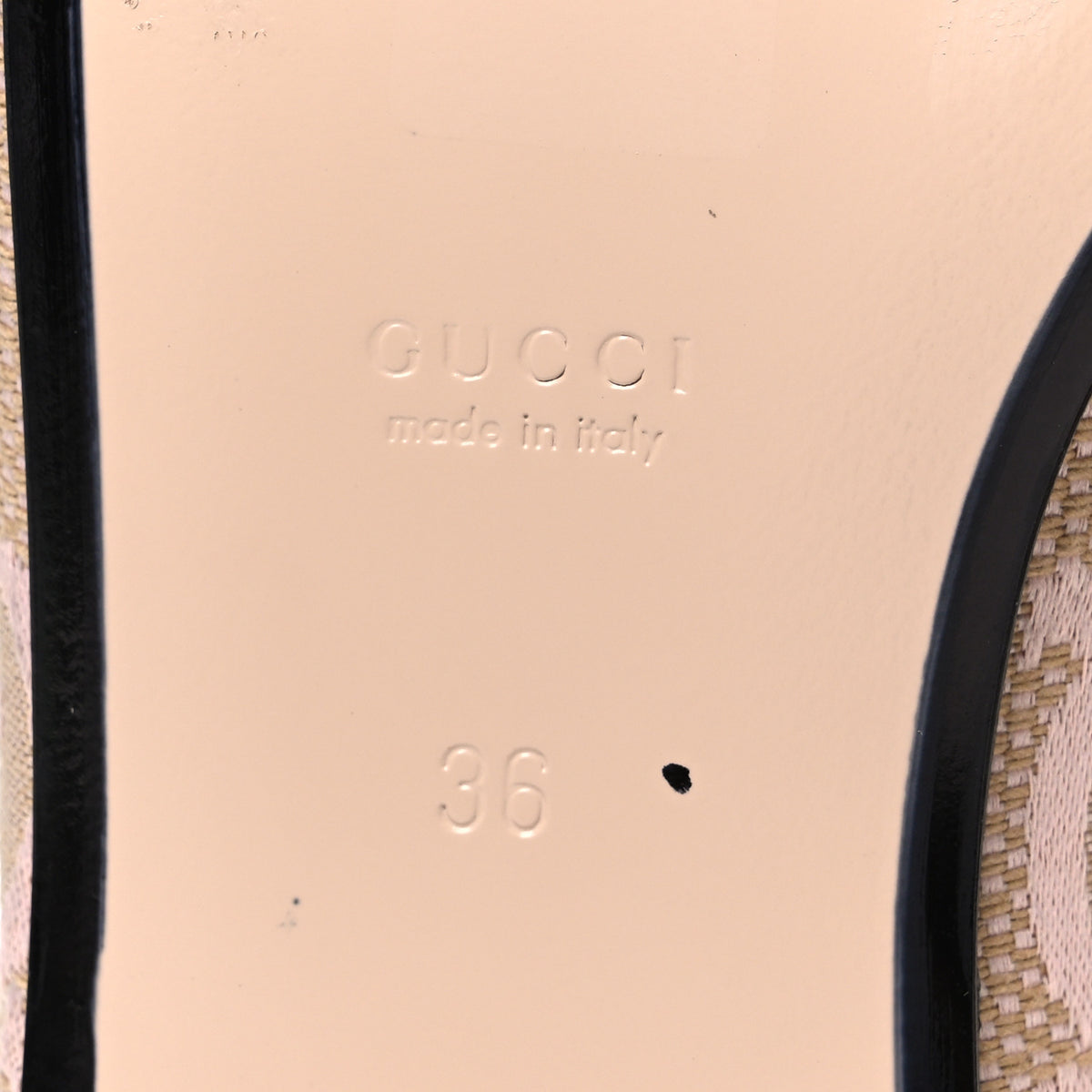 Gucci Monogram Macro GG Nappa Charlotte Womens Princetown Slippers 36 Beige Perfect Pink 8 of 11