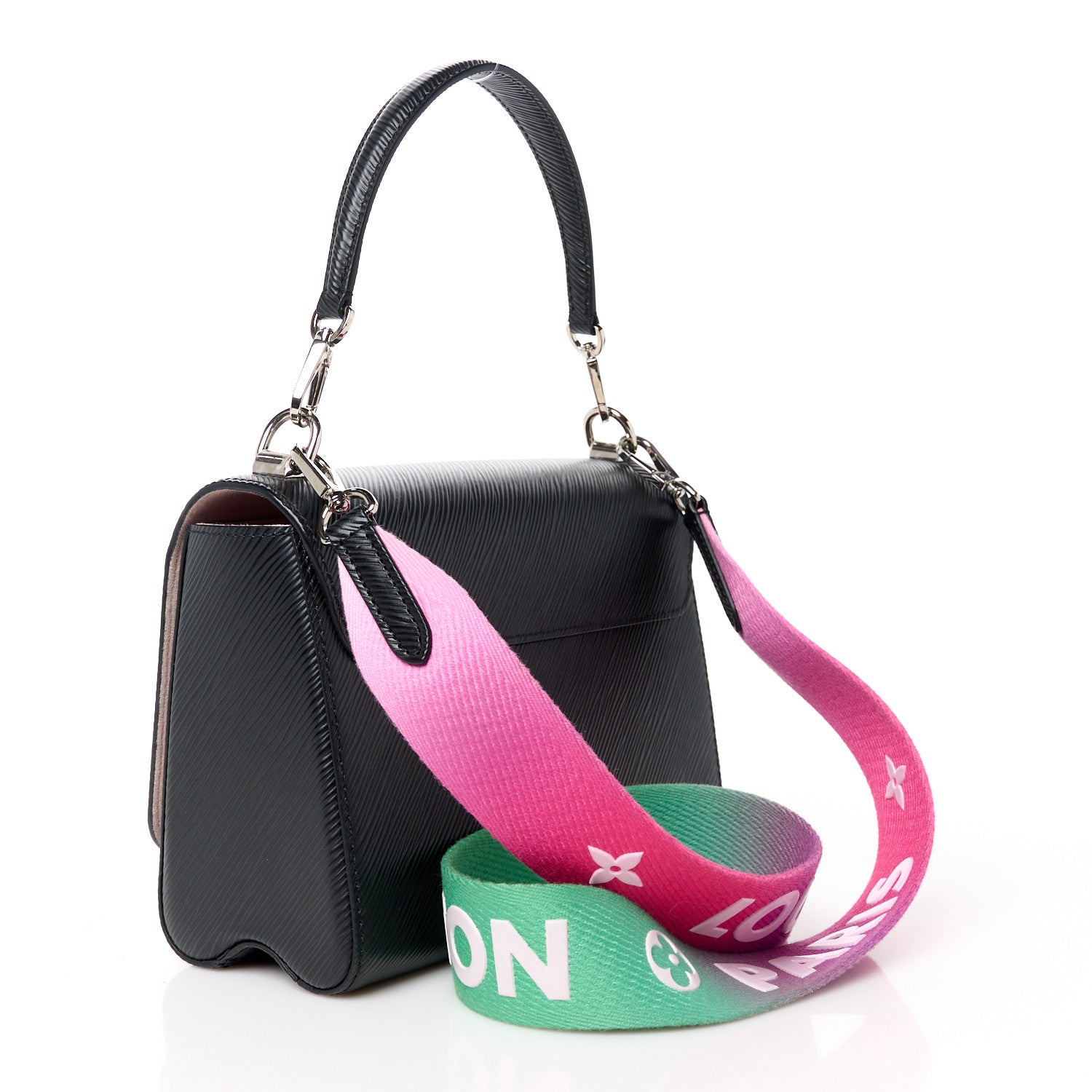 Louis Vuitton Epi Twist Shoulder Bag MM Black Rose 4 of 11