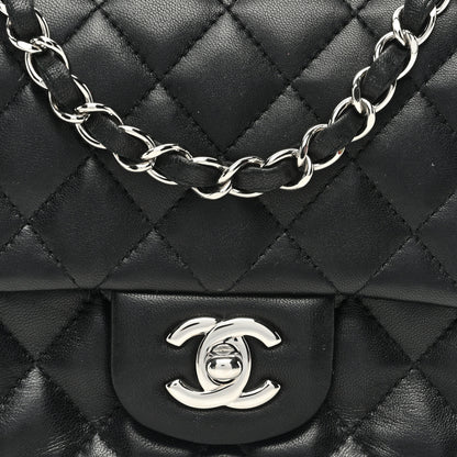 Chanel Lambskin Quilted Mini Square Flap Black 8 of 10