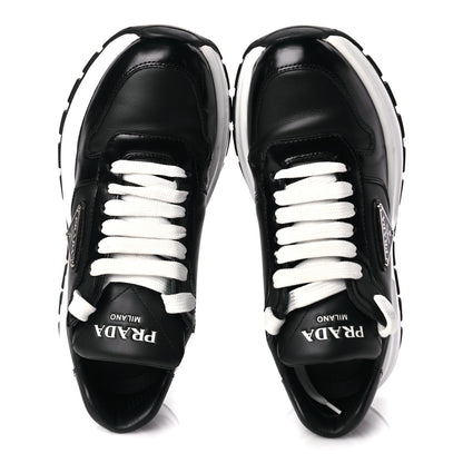Prada Re-Nylon Spazzolato Triangle Logo Womens Prax 01 45mm Sneakers 36.5  Black 2 of 9
