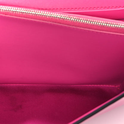 Fendi Vitello Liberty Lucido F is  Wallet on Chain Fuschia 4 of 8