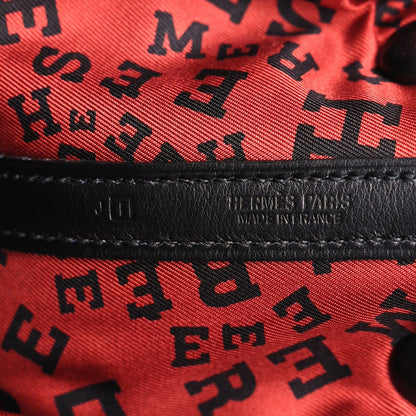 Hermes Swift Scattered Letters Twilly Garden Party 30 TPM Black Noir 5 of 8