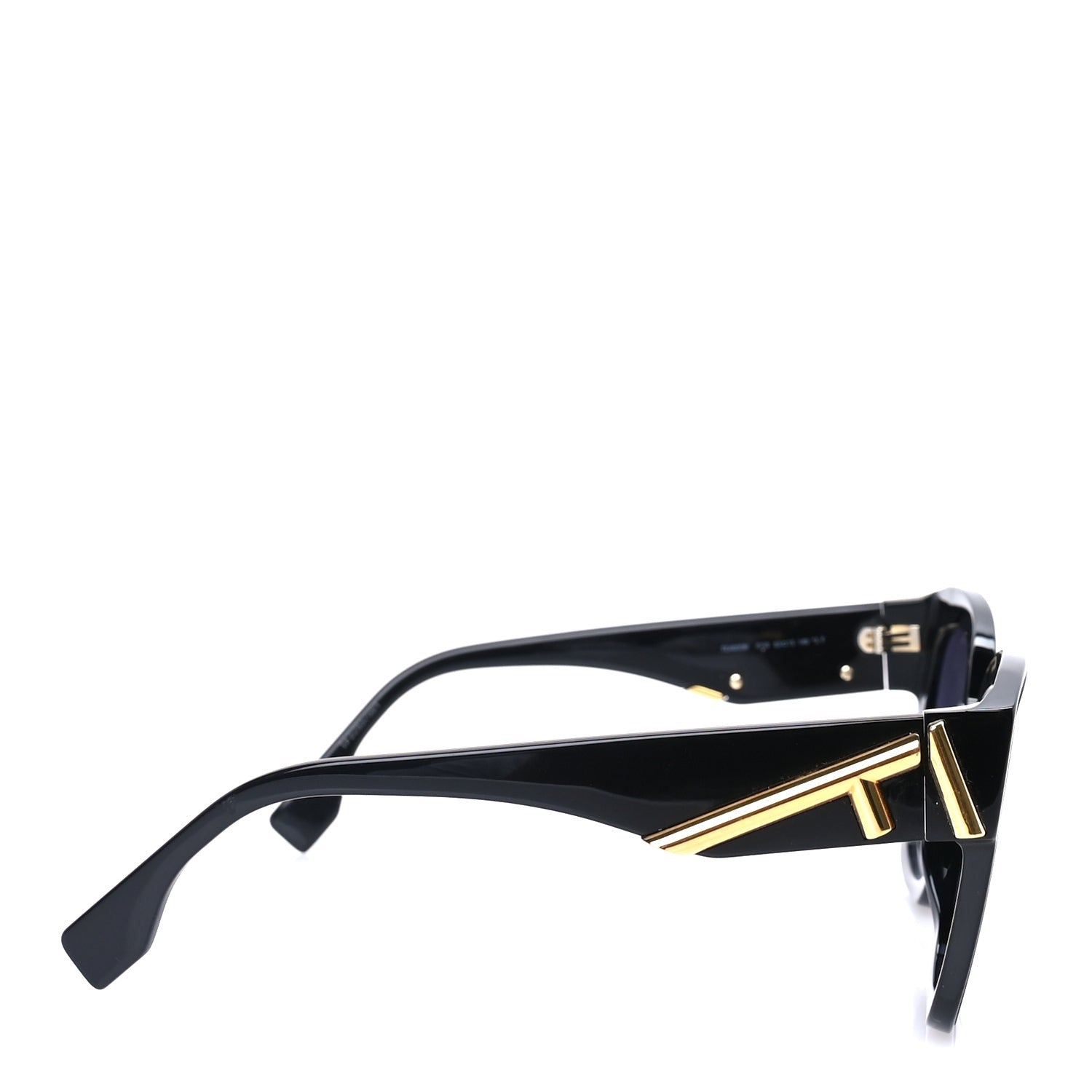 Fendi Acetate  First Round Sunglasses FE401351  Black 3 of 7