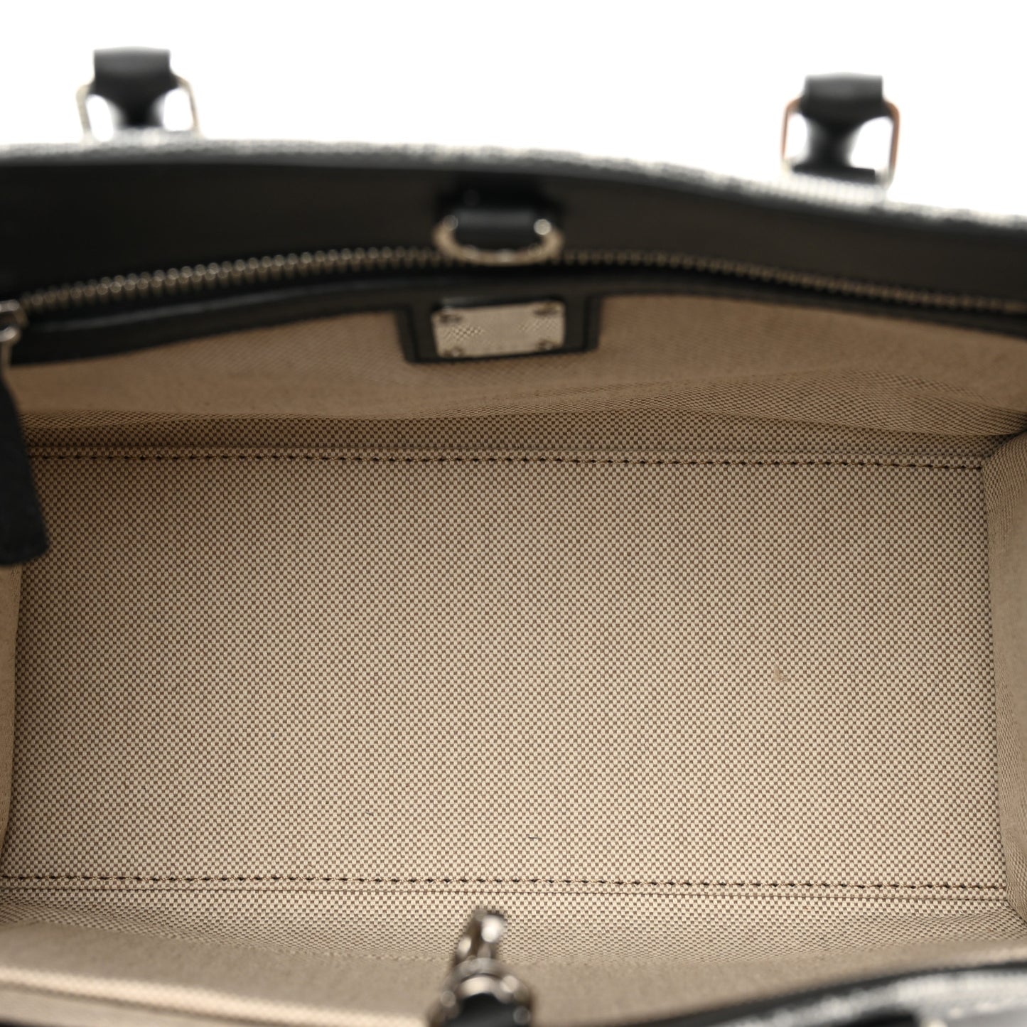 Vintage Jacquard Monogram Small Munchen Tote Grey