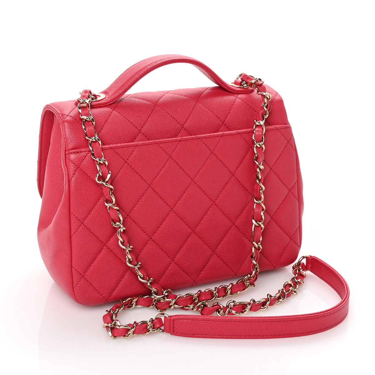 Chanel Caviar Quilted Medium Business Affinity Flap Pink 2 of 9