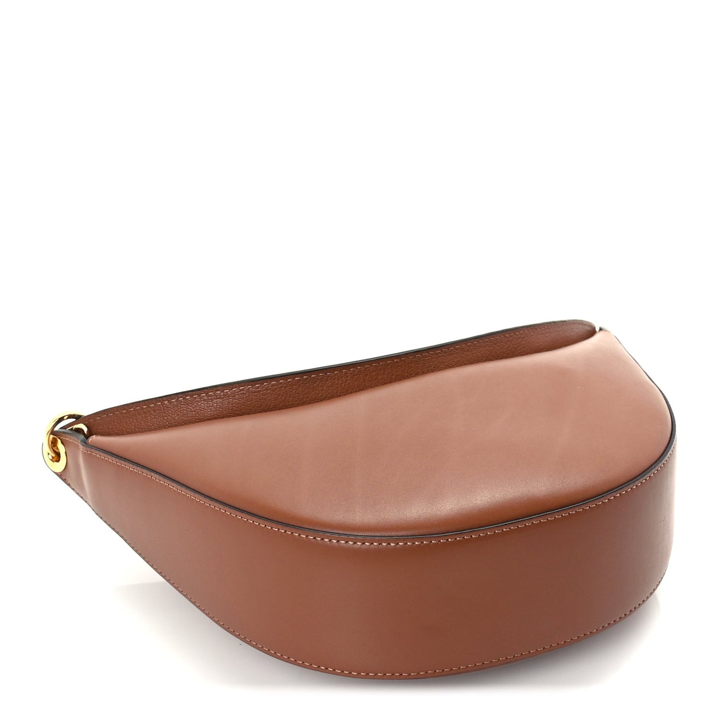 Satin Calfskin Jacquard Luna Bag Pecan