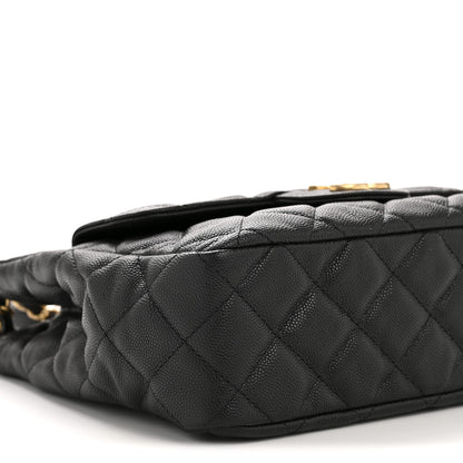 Chanel Caviar Quilted Wavy CC Hobo Black 9 of 11