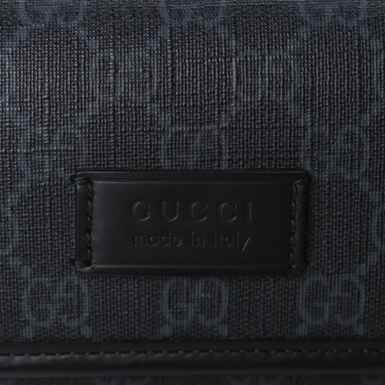 Gucci GG Supreme Monogram Web Slim Belt Bag Black Grey 6 of 8