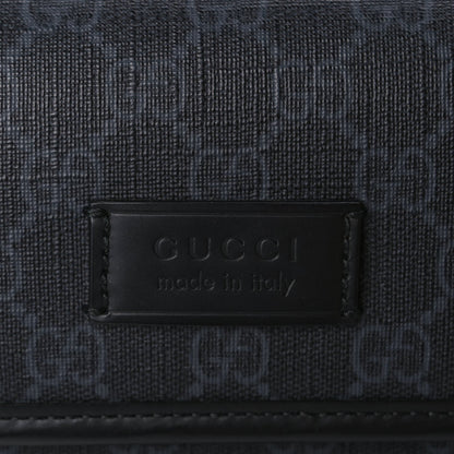 Gucci GG Supreme Monogram Web Slim Belt Bag Black Grey 6 of 8