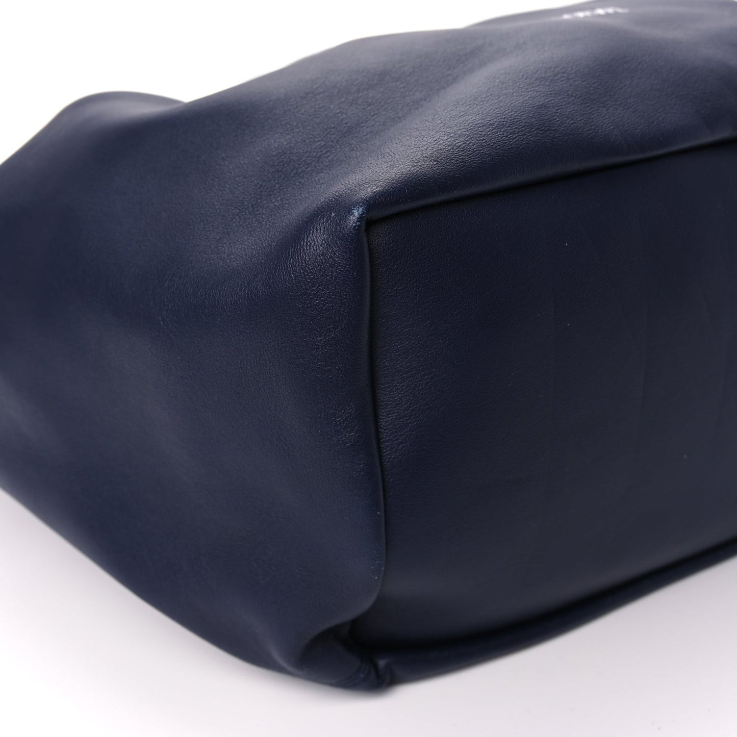 Buttery Nappa Lambskin Medium Squeeze Bag Abyss Blue