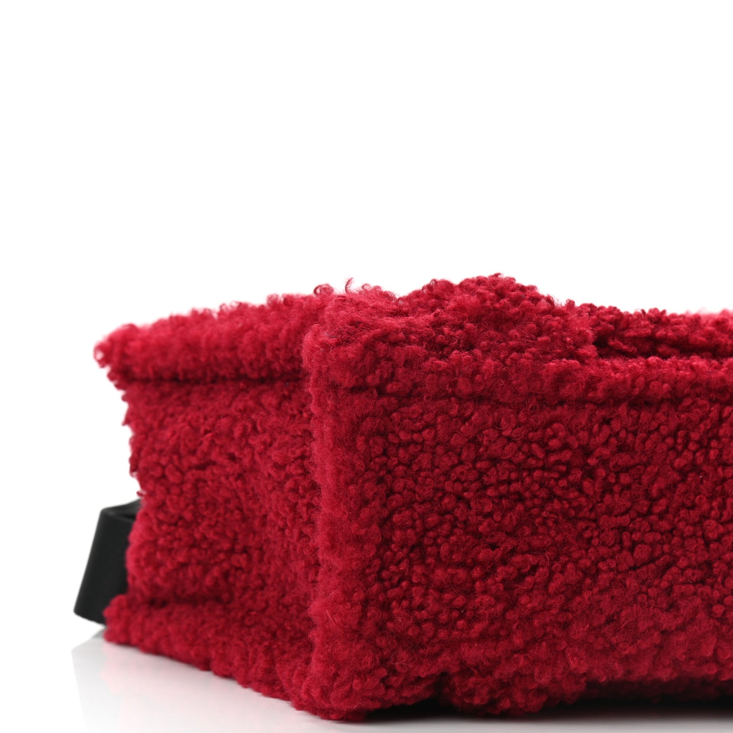 Polyester Cotton Mini The Teddy Traveler Tote Bag Red Wine