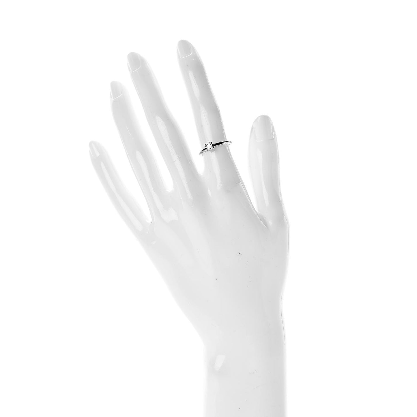 Platinum Diamond .16ct Bezet Ring 47 4.25