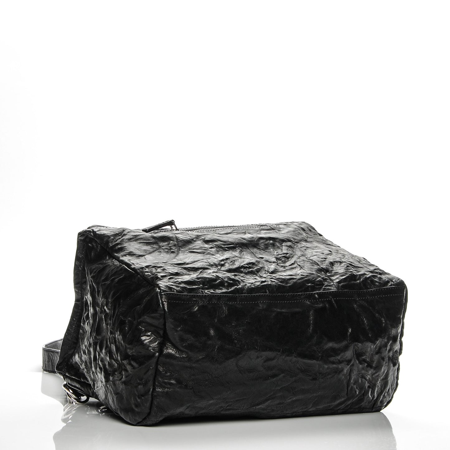 Tumbled Sheepskin Medium Pandora Bag Black