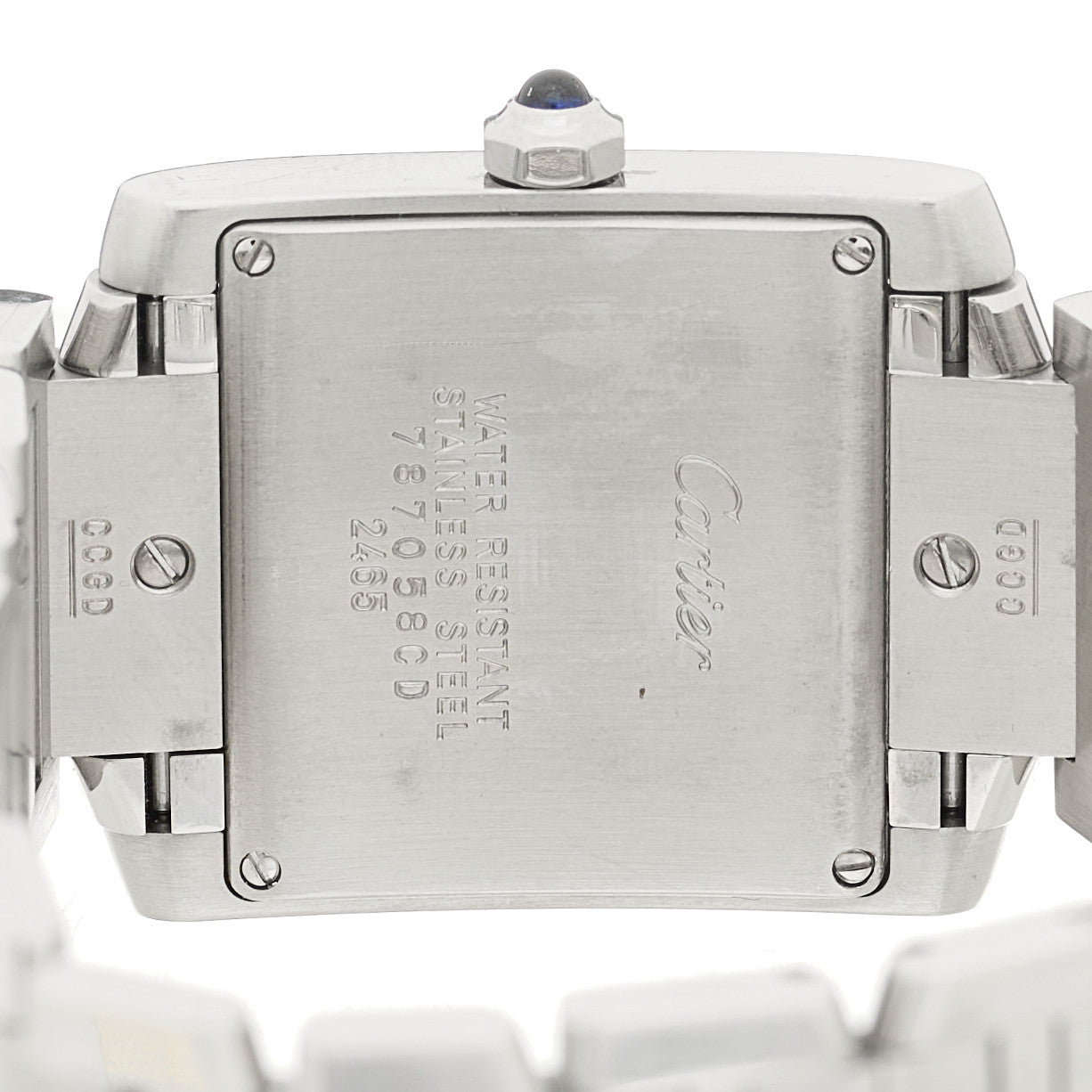 Stainless Steel 25mm Tank Francaise Quartz Watch