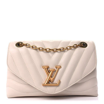 Louis Vuitton Calfskin New Wave Chain Bag MM NM Ivory 1 of 8